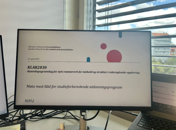 Møtepunkt mellom KLAR2030 og Rådet for studieforberedende utdanningsprogram